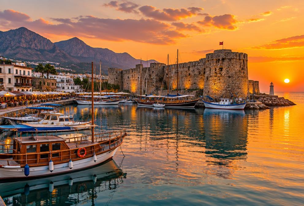 Girne limanı ve kalesi